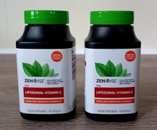 Lot Of 2 Zenwise Liposomal Vitamin C  1450 MG  Encapsulated- 60 x 2=120 Capsules