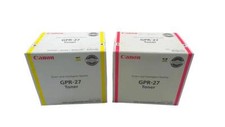 Lot of 2 Canon GPR-27 Toner Cartridges YELLOW/MAGENTA - Free shipping