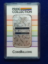 🌟PRIDE COLLECTION "EQUALITY" 1 OZ SILVER BAR w/ CASE .9999 FINE