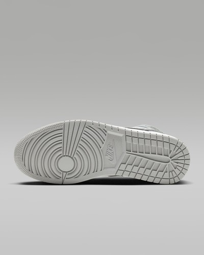 Nike Air Jordan 1 Mid Sneakers Shoes Light Smoke Gray/White 554724-092 US 7-12 - Picture 8 of 8