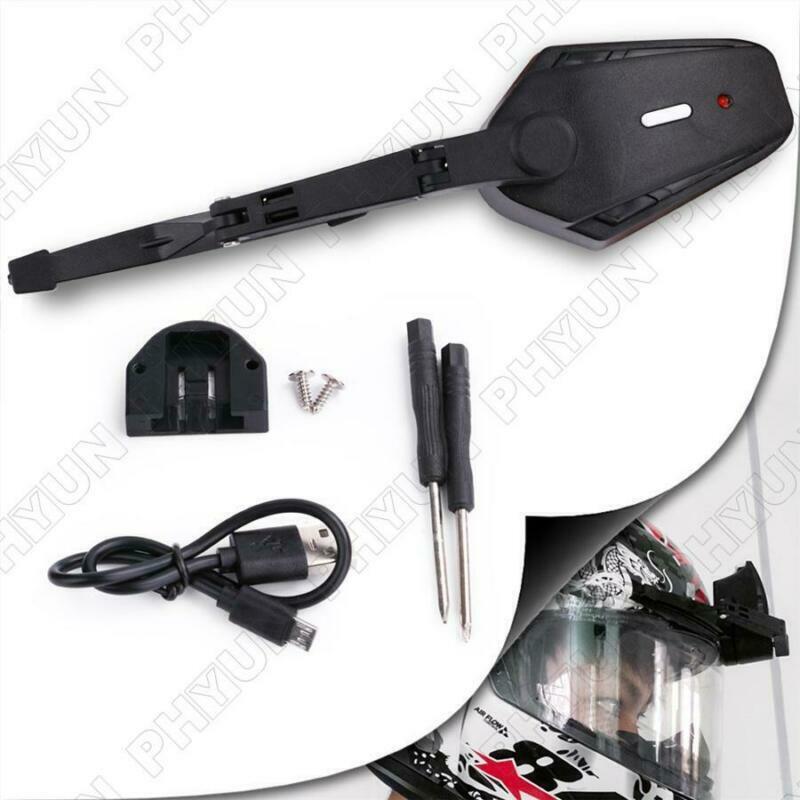 Universal Electric Wiper For Motorcycle Helmet Visor - Waterproof, Built-in Battery (6-Hour Run Time), Easy Install For Rainy Rides