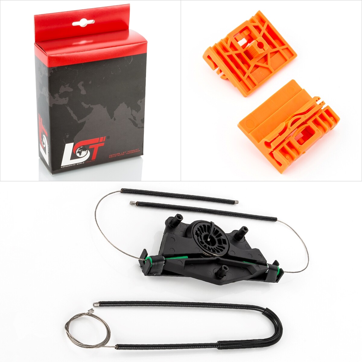 Window Regulator Repair Kit Rear Left - for VW Touareg 7L
