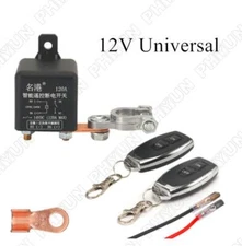12V 120A Car Battery Disconnect  Cut Off Isolator Switch Kit Dual Remote Control