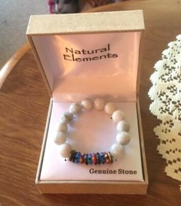 NATURAL-ELEMENTS-GENUINE-STONE-STRETCH-BRACELET-MULTICOLOR-NEW-IN-BOX