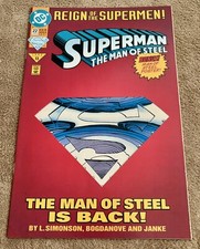 Superman The Man Of Steel 22 Comic Book Bonus Poster DC Comics 13 June 1993