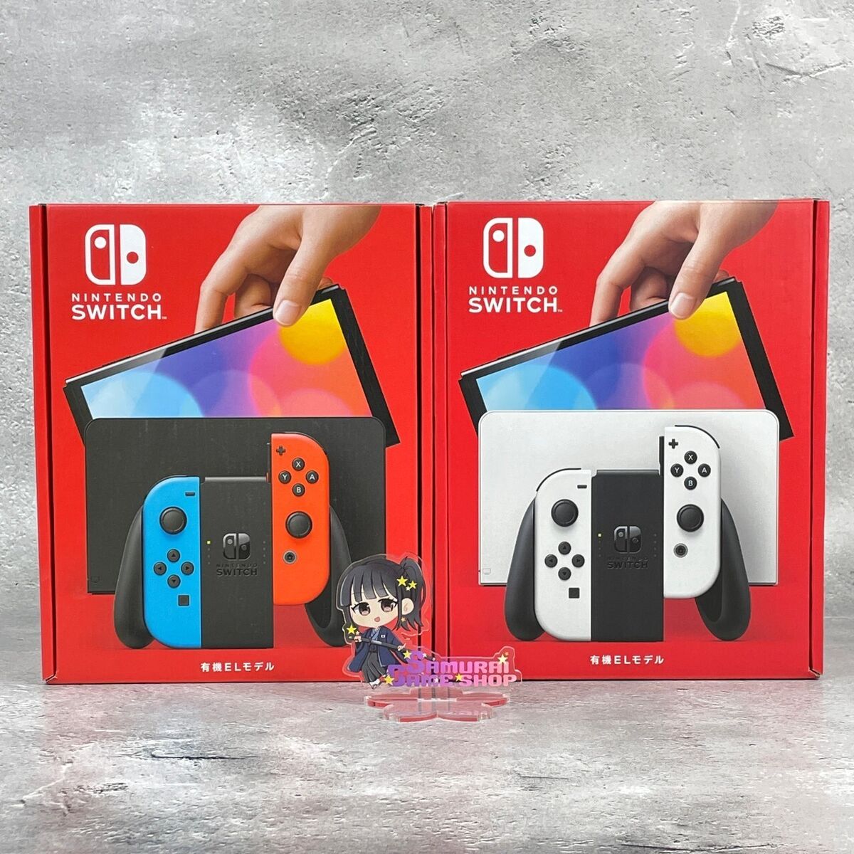 Console Nintendo Switch OLED - Azul e Vermelho Neon