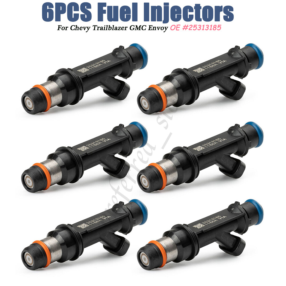 6pcs For Chevy Trailblazer GMC Envoy 4.2L 20022004 Fuel Injectors