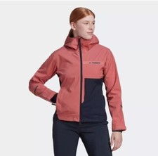 Adidas Terrex Multi Hiking RAIN.RDY 2.5-Layer Rain Jacket Womens HF3276 SMALL