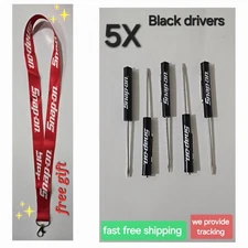 5X Black Snap on tools Promo screwdrivers pocket Clip magnet end + Gift NEW!!!!!