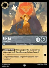 Simba - Future King Lorcana TCG The First Chapter 188/204 Common