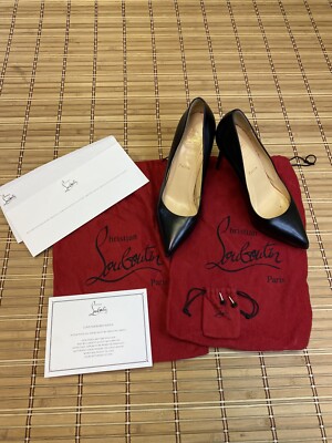 Christian Louboutin pigalle follies 100 nappa shiny black 38