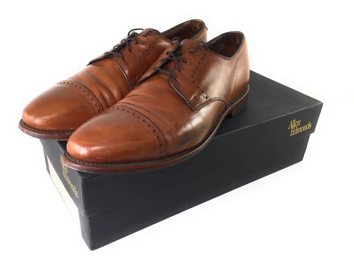 Allen Edmonds Size 10.5 D Clifton 3338 Chestnut Brown Dress Shoe