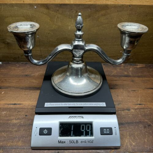 Vintage Academy Silver on Copper Candle Holder Candelabra Candle Stick - Picture 18 of 18