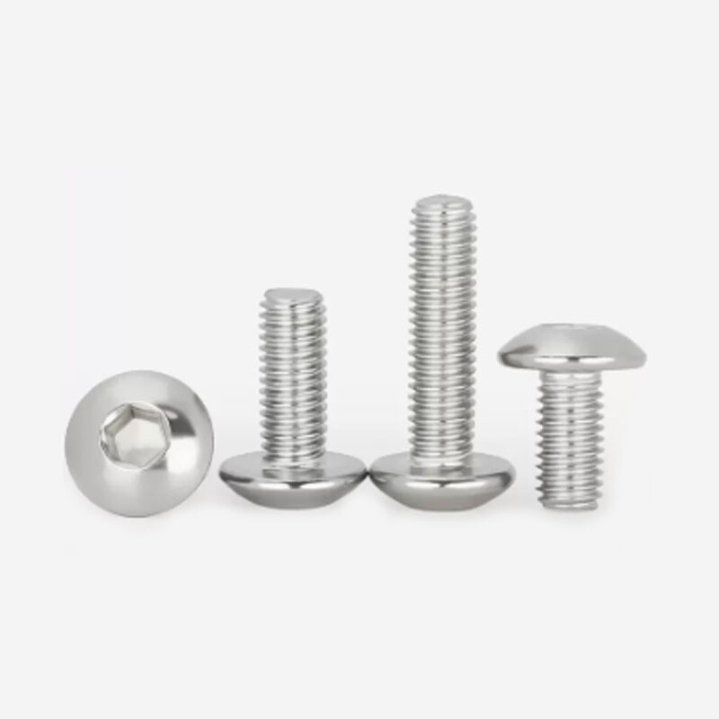 M6 SUS304 Steel Big umbrella head Allen Screw Round head bolt 8mm