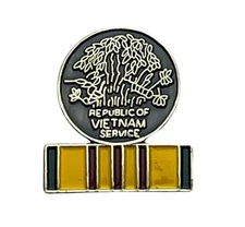 Vietnam Service Ribbon Medal Hat or Lapel Pin H15664 F6D28P