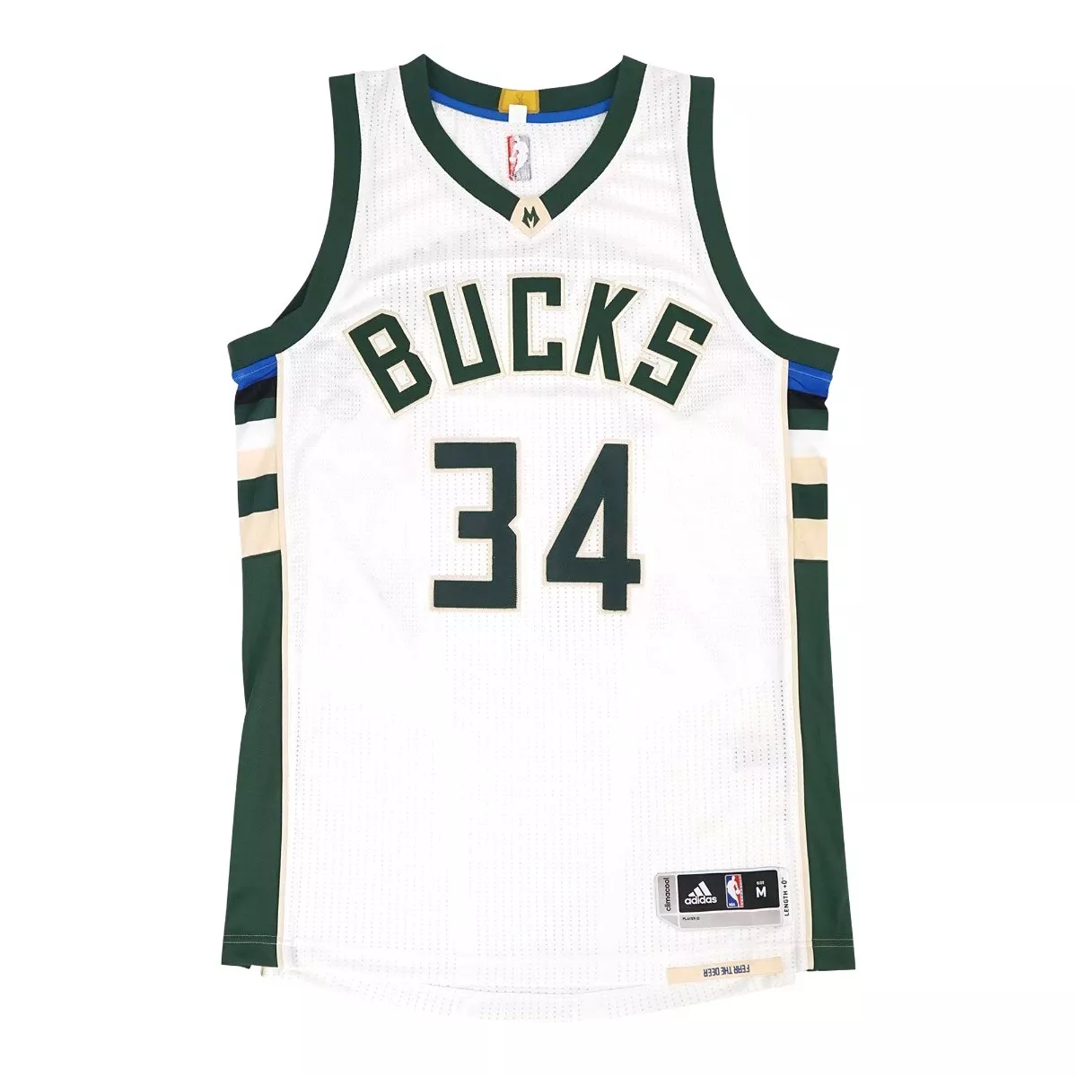 Giannis Antetokounmpo Adidas Milwaukee Bucks Authentic On-Court Rev 30  Jersey