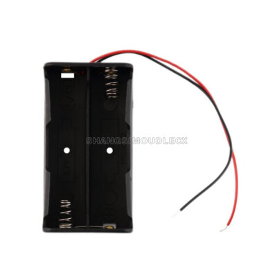 5PCS Plastic Battery Storage Case Box Holder For2 X AA 2xAA 3V with wire leads
