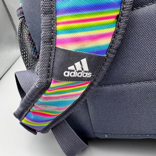 Adidas Foundation IV Backpack Multicolored Striped Large Tech School Outdoor Bag - Picture 17 of 19