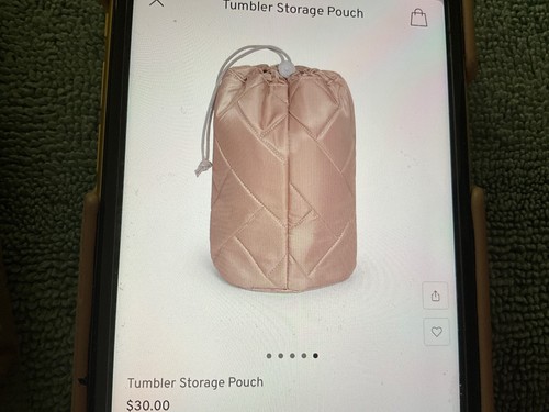LUG Tumbler has Storage Pouch Bag Drawstring SAND TAUPE NEW - Picture 3 of 5