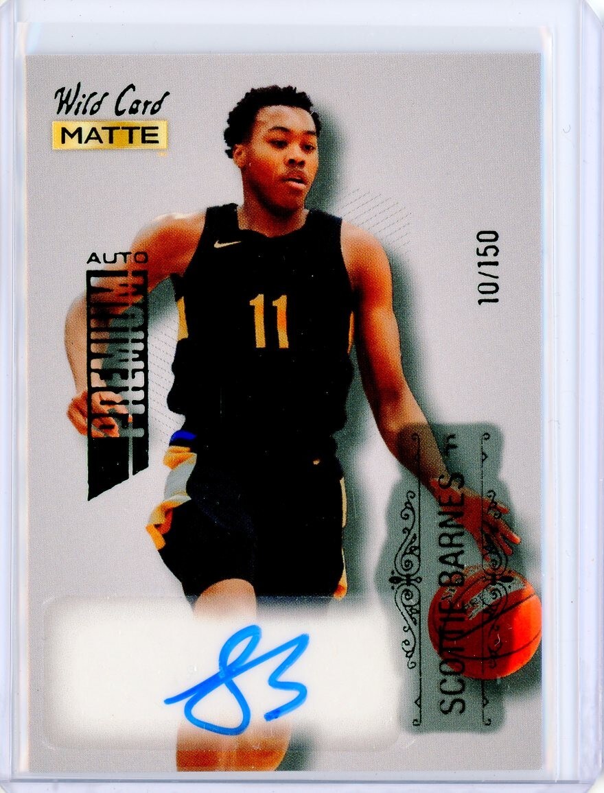 2022-23 Wild Card Matte GOLD SCOTTIE BARNES AUTO Autograph