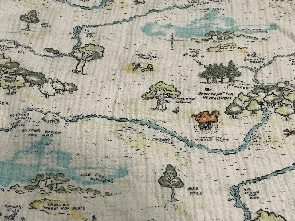 Cobertor de madeira Aden + Anais Disney Baby Winnie Pooh 100 acres - Imagem 3 de 4