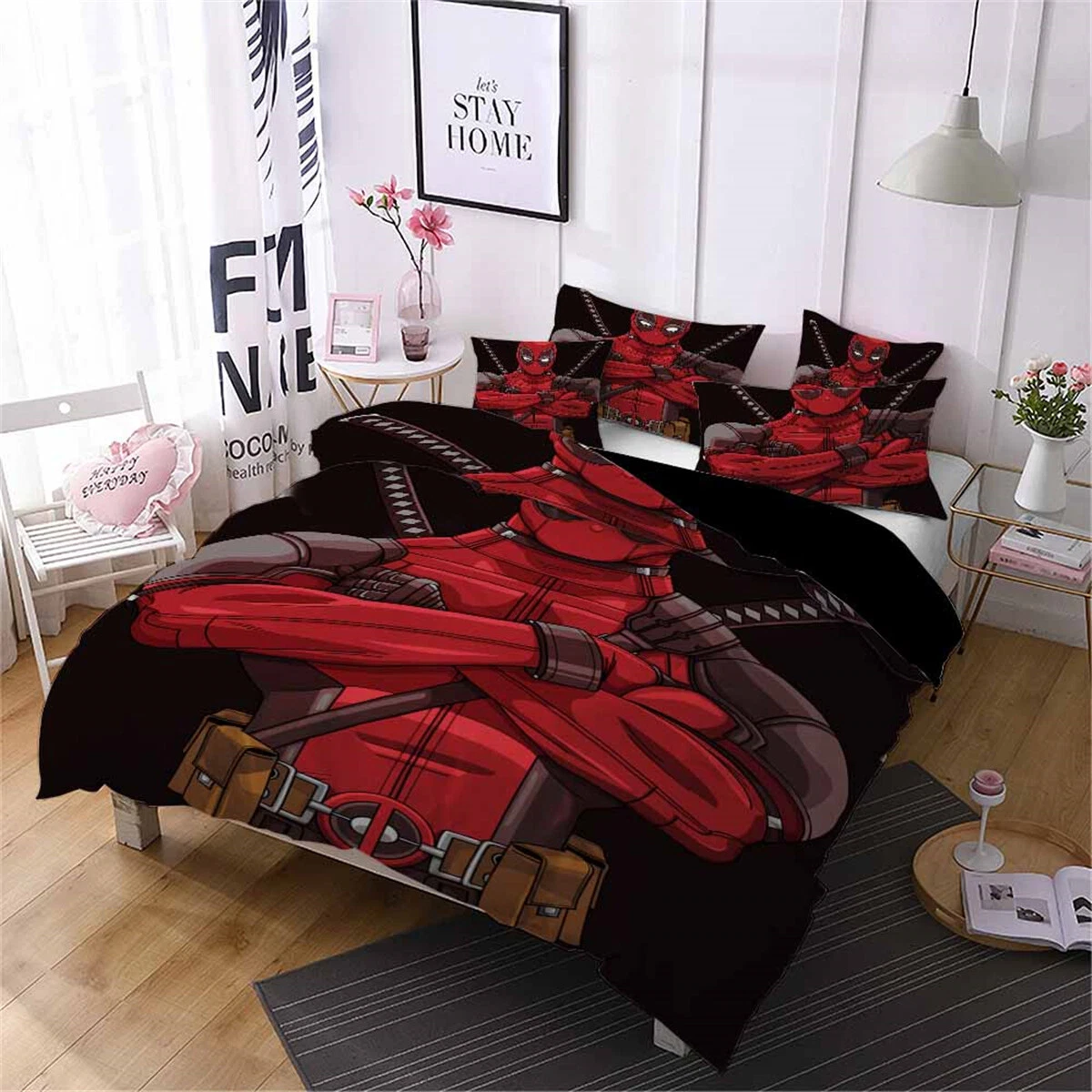 DeadPool Bedding Set, Bedroom Decoration