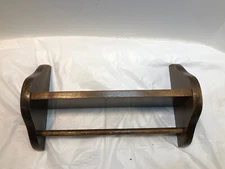 Vintage Rustic Country Style Wood Wall Shelf Primitive Towel Rack