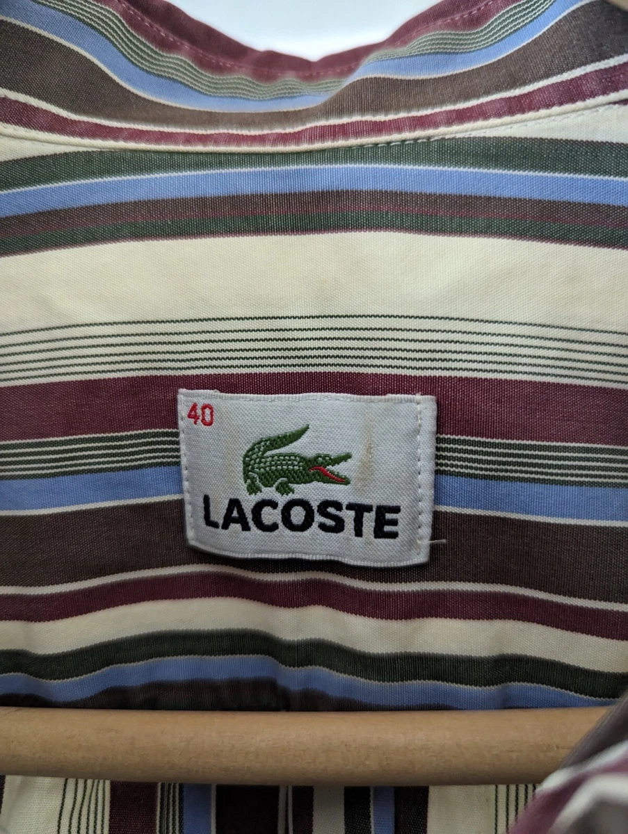 Men s Lacoste Shirt Size 40 Large Very Good Condition eBay