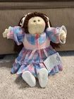 1985 Cabbage Patch Kids Little People Soft Sculpt Brown Pigtails “Lynena Rita"