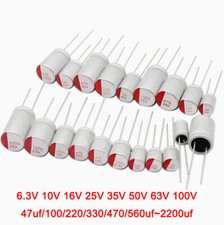 Direct Insertion Solid-state Capacitor 6.3/16/25/35/50V 100/220/470/560-2200uf