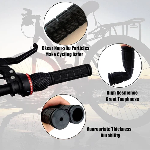 Mountain Bike Bicycle Cycling Handlebar Anti-Slip Rubber Hand Grips 10Color❥ - Picture 6 of 33
