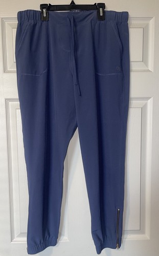 Albion Fit Jetsetters Pants Athletic Joggers Womens Navy Blue Size Large - 第 3/8 張圖片