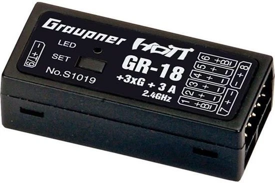 Graupner GR-18 + 3XG + 3A HOTT EMPFÄNGER / S1019 - Bild 2 von 2