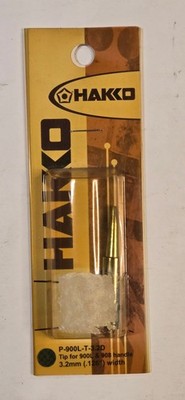 HAKKO Genuine P-900L-T-3.2D Replacement Soldering Tip Chisel for 900L & 908