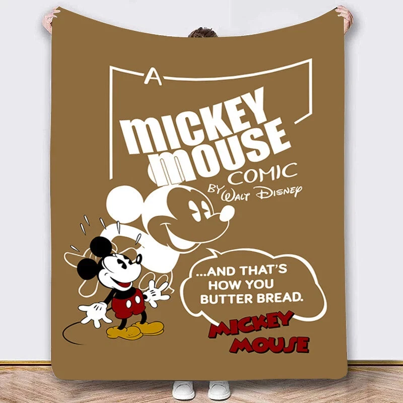 Disney Mickey Mouse Comics Blanket Mickey Cartoon Anime Printing Blanket