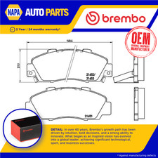 Set pastiglie freno adatte per ACURA NSX 3.2 anteriori dal 97 al 05 C32B2 Brembo 45022SL0G03 nuove