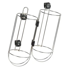 Polyform US 81-766-850 9" D Stainless Steel Twin Rail Mount Fender Holder