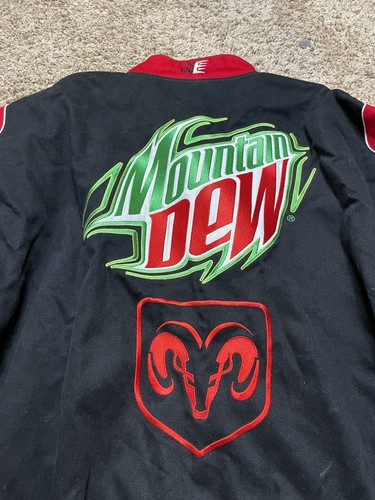 Vintage Y2K JH Design Kasey Kahne Nascar Jacket Dodge Mountain Dew Size 4XL RARE - Bild 9 von 10