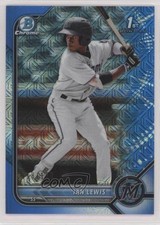 2022 Bowman Chrome Prospects Mega Box Blue Mojo Refractor 118/150 Ian Lewis rp9