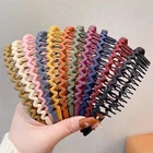 3/4pcs Women Solid Anti-Slip Casual Headband For Daily Life, Hairband, Hair Hoop