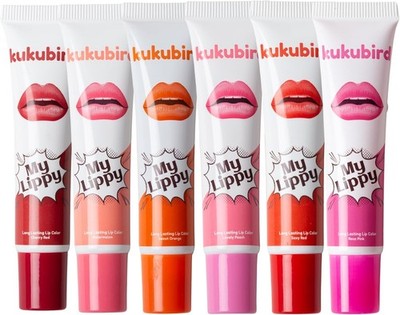 kukubird Beauty Lipgloss Liptint 6er Set Make-up Ausverkauf