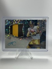 2017 Panini Spectra - Rookie Patch Auto James Conner #218 Neon Blue Prizm /75