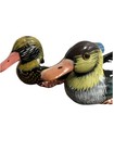 Duck x2 Terracotta Glazed Vintage Collectible Planter Statue Sculpture Ornament