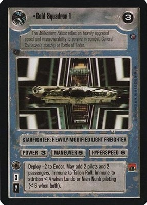 Gold Squadron 1 - FOIL - Reflections II - Star Wars CCG