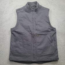 Brahma Vest Mens XL Charcoal Gray Workwear Utility Insulated Heavyweight Pockets