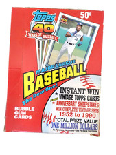 1991 Topps Baseball 40 Years Of Baseball Wax Box - 36 Factory Sealed Packs