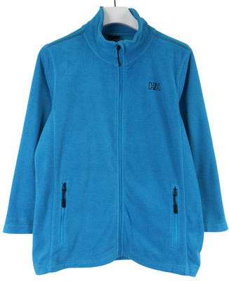 Helly Hansen Sweatshirt Damen L/XL Blau Vlies Logo Reißverschluss Hoch Neck