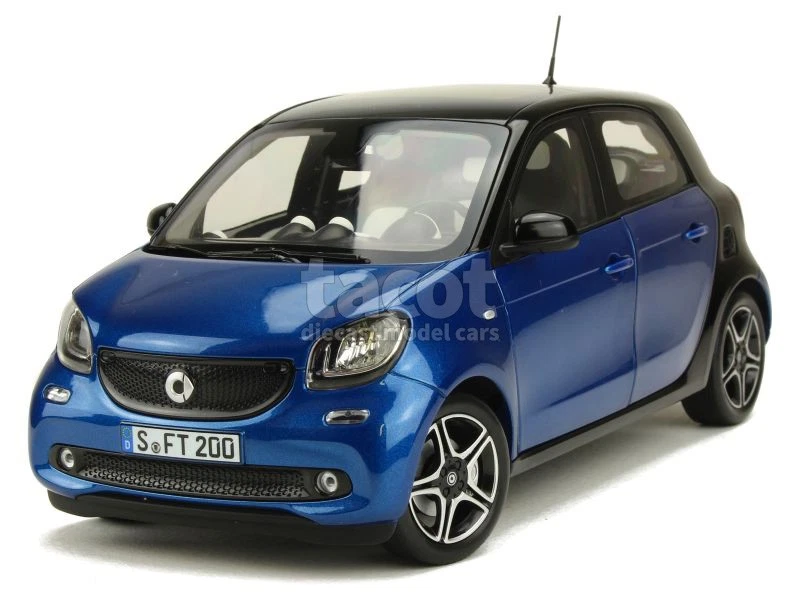 Miniature Norev 1/18 Smart Forfour - Couleur Lava Orange Et Graphite Grey, Occasion