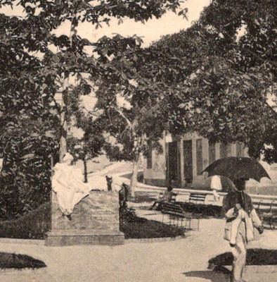 Antique RPPC Parque de Aguilera Aguilera Park Santiago de Cuba c1900s
