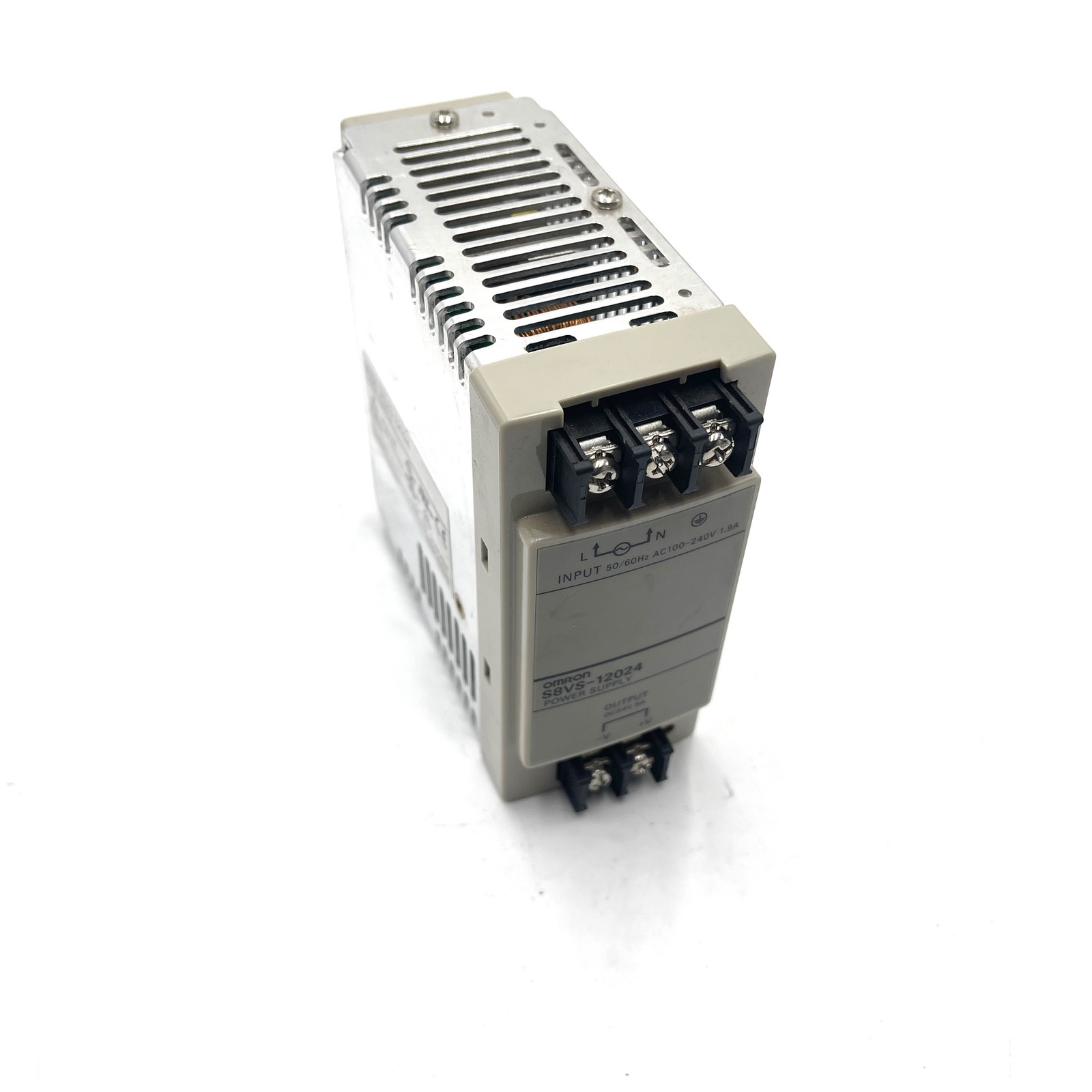 DIN Rail Power Supply S8VS-12024 Omron 24VDC 120W *Used*